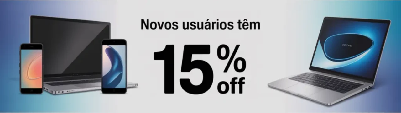 Banner promocional de novos usuarios